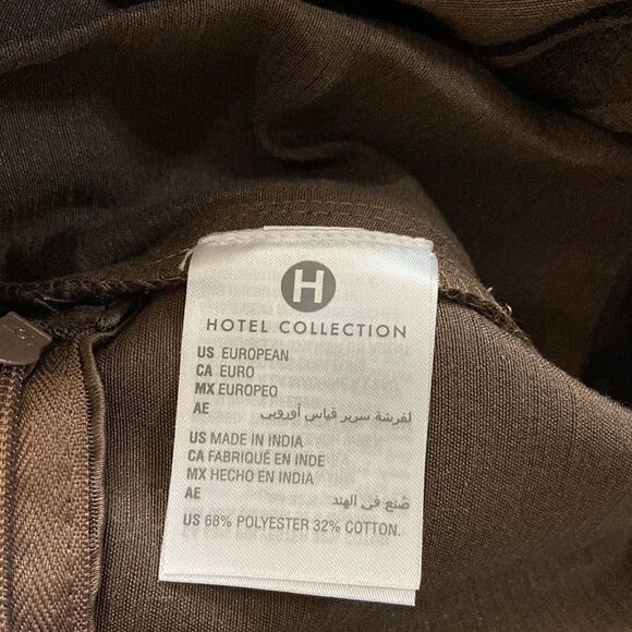 - Hotel Collection Contour Euro Sham, 26” X 26” - Picture 2 of 3